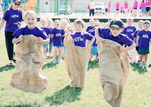 High-Flying Sack Racers